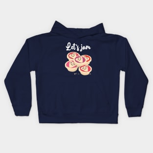 Let's Jam (Tarts) - Pink Kids Hoodie